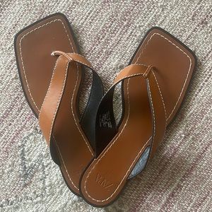 Zara Leather Flip Flop